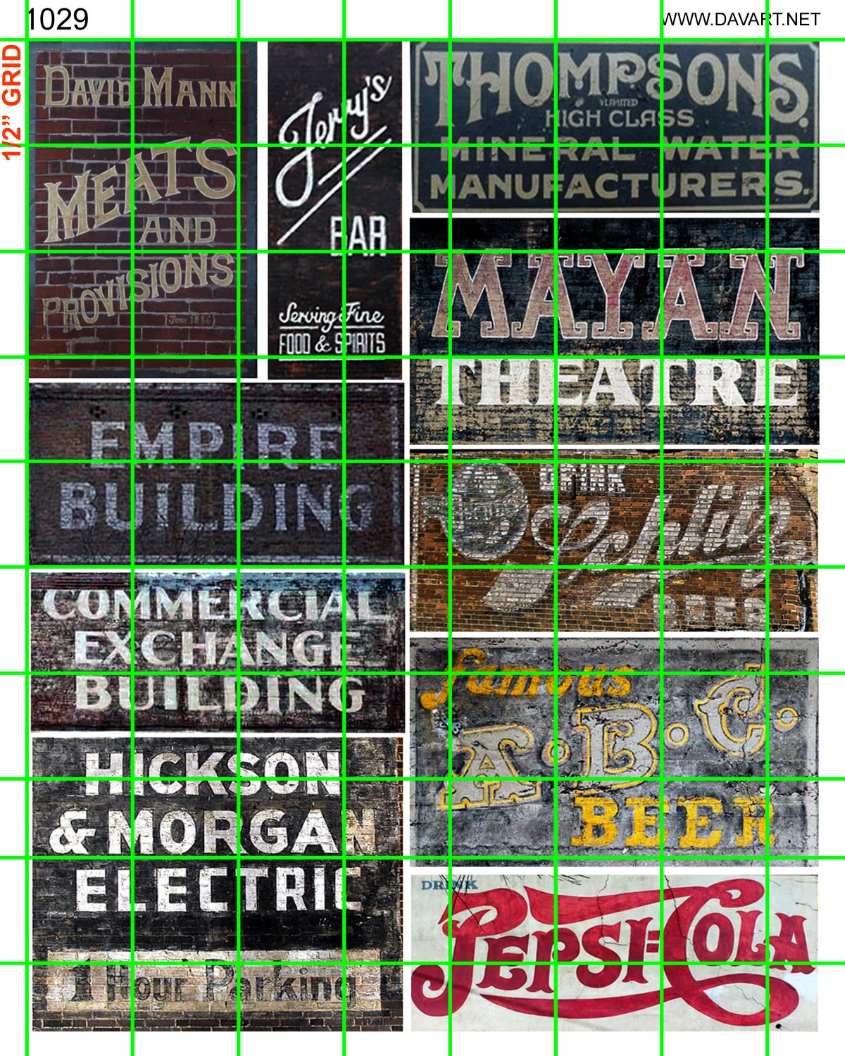 1029 - MEATS, THEATER, PEPSI, ABC BEER, SCHLITZ