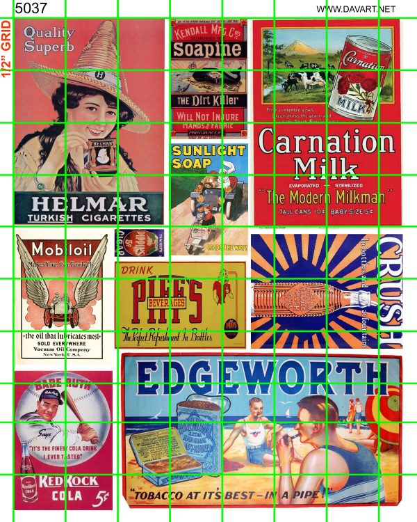5037 BUSINESS - CARNATION MILK, MOBILOIL, EDGEWORTH TOBACCO, RED ROCK COLA, MORE