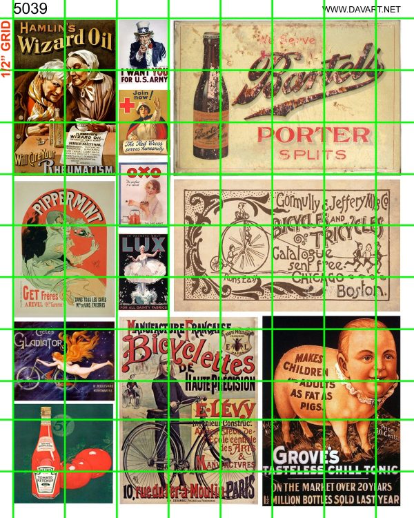 5039 BUSINESS - PORTER, HEINZ, GROVE'S, I WANT YOU FOR THE US ARMY, WIZARD OIL, MORE