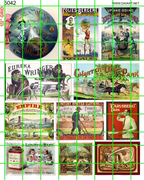 5042 BUSINESS - STEAM ERA SIGNAGE, WRINGER WASHER, CARLSBERG LARGER, CLOTHING, SEWING, MORE