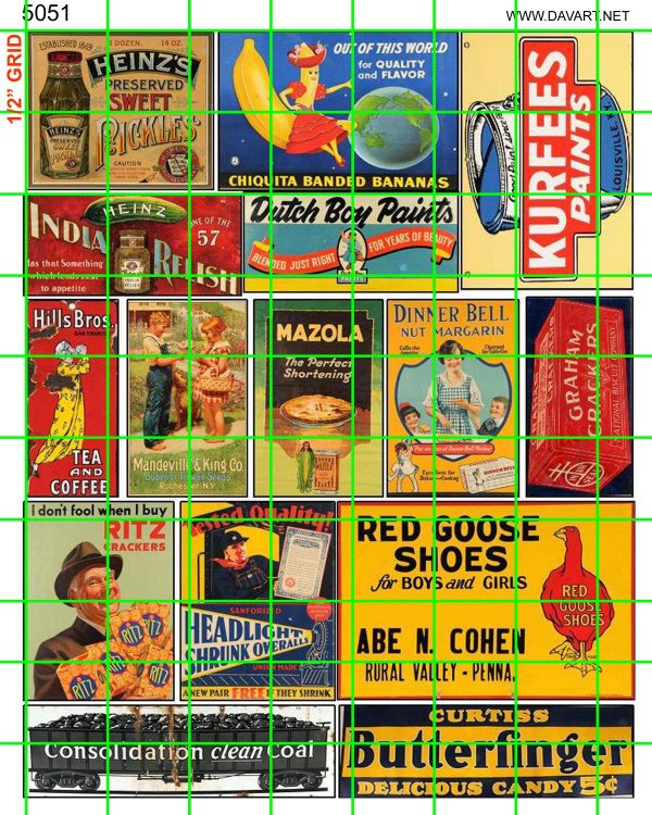 5051 BUSINESS - MIXED MID CENTURY SIGNAGE, RITZ, RED GOOSE, KURFEE, DUTCH BOY PAINTS & MORE