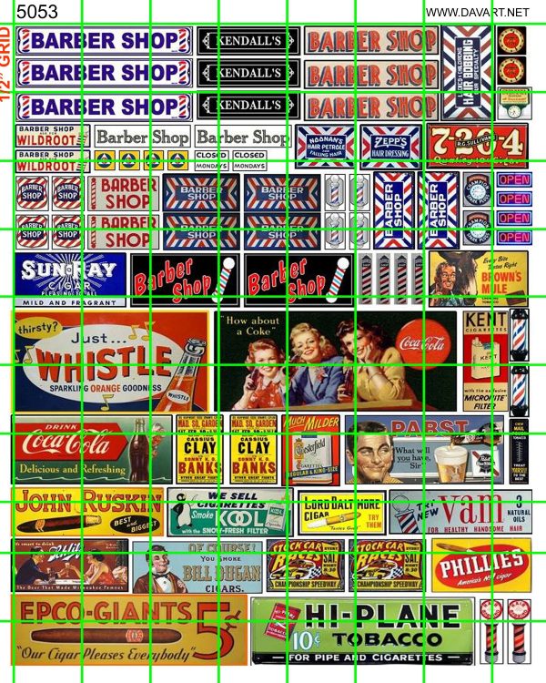 5053 BUSINESS - SMALL VINTAGE SIGNAGE AND PRODUCT ADVERTISING POSTERS