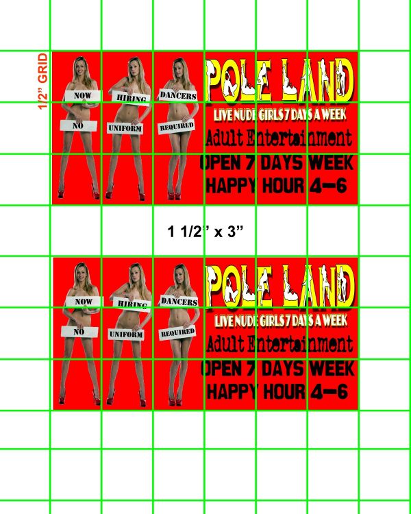 7008SET - BUSINESS BUILDING SETS - 7008 POLE LAND W/ DECAL SET AND 2 BILLBOARD SIGNS