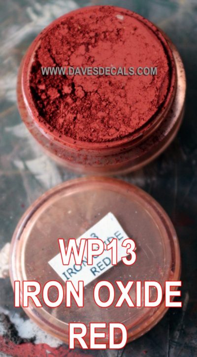 WP13 - POWDERS/TOOLS - DAVE'S WEATHERING POWDER - IRON OXIDE RED