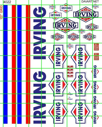 4022 GAS/OIL - IRVING FILLING STATION SET
