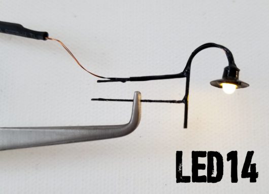 LED14 DUAL ROD WALL SIGN FLOOD LED LIGHT WITH SHADE