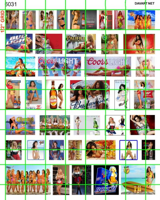 6031 - PINUP ADVERTISING - BEER POSTER AND ADVERTISEMENTS