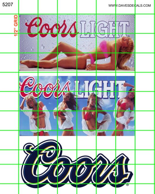 5207 BILLBOARDS - MODERN COORS SIGNAGE BILLBOARDS 1.5" X 3"
