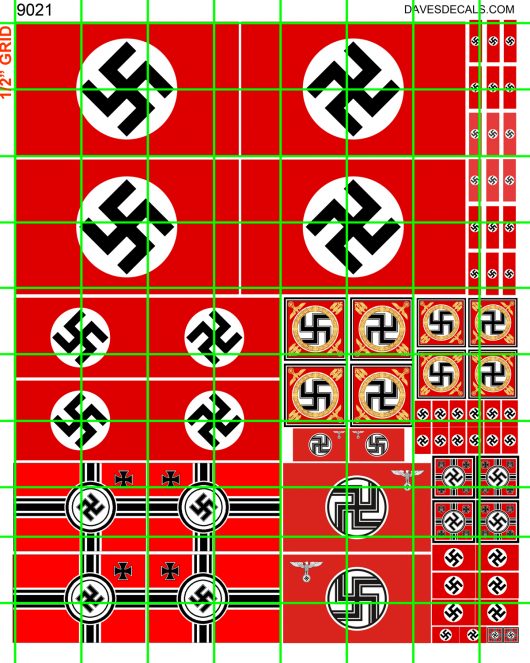 9021 - MILITARY - WWII GERMANY NAZI FLAG