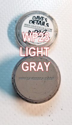 WP23 - POWDERS/TOOLS - DAVE'S WEATHERING POWDER - LIGHT GRAY