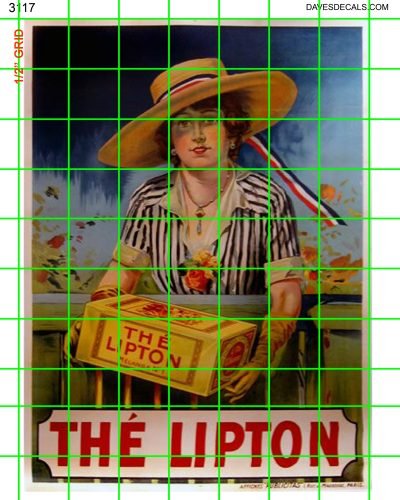 3117 XL WALL SETS - VINTAGE LIPTON ADVERTISING SIGNS