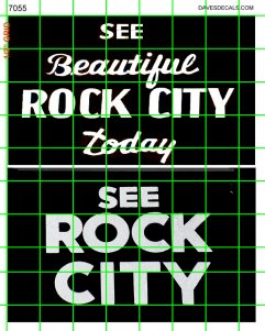 7055 - SEE ROCK CITY 2 VARIATION