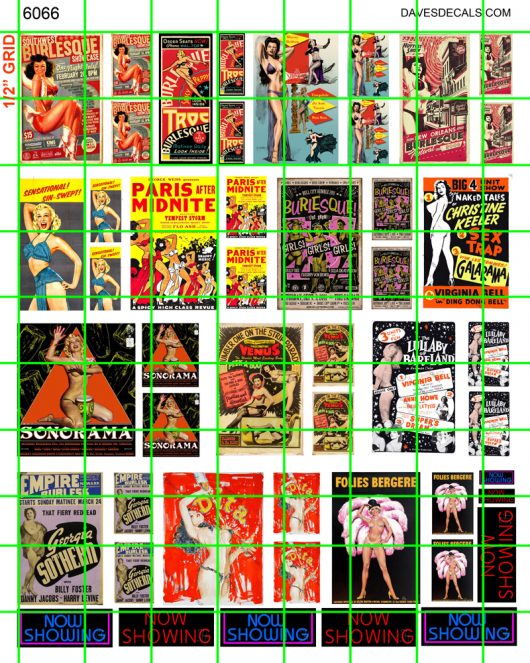 6066 - BURLESQUE BILLBOARDS, SIGNAGE AND PROMOTIONAL POSTERS