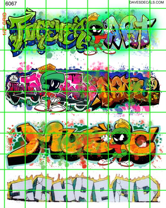 6067 - GRAFFITI MARTIAN BOX CAR WALL ART URBAN