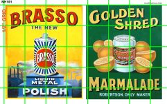 NH151 N SCALE HALF SETS - LARGE WALL SIZE BROSSO GOLDEN SHRED (SUITABLE FOR HO)
