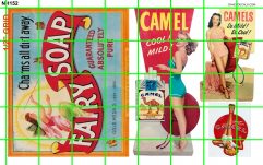NH152 N SCALE HALF SETS - LARGE WALL SIZE FAIRY SOAP CAMEL (SUITABLE FOR HO)