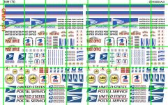 NH170 N SCALE - DOUBLE USPS SET