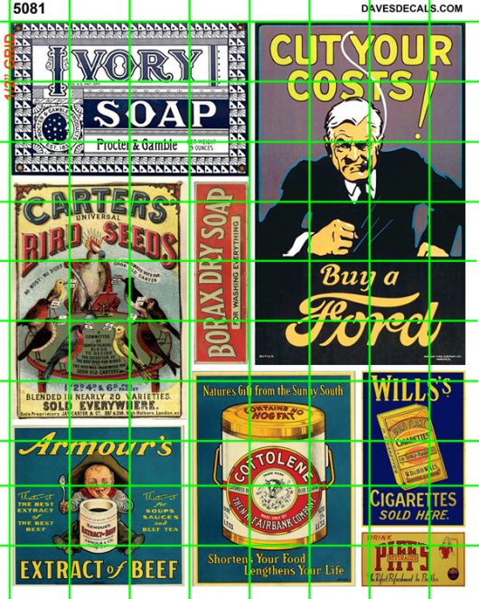 5081 - ASSORTED EARLY 20th CENTURY BUILDING SIGNS