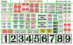 9026 - LOADING DOCK NUMBERS SHIPPING RECEIVING SIGNAGE