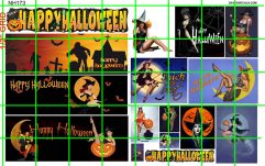 NH173 N SCALE - HALLOWEEN SET #1