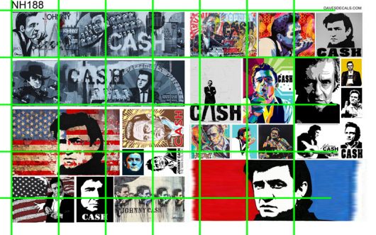 NH188 N SCALE -  JOHNNY CASH GRAFFITI