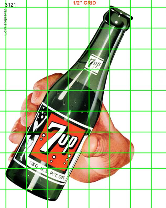 3121 XL WALL SETS - VINTAGE 7-UP ADVERTISING SIGNS