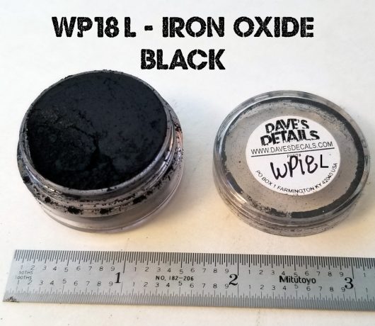 WP18L - LARGE DAVE'S WEATHERING POWDER - IRON OXIDE BLACK