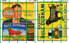 NH196 - LARGE TOBACCO WALL BILLBOARD ADVERTISING
