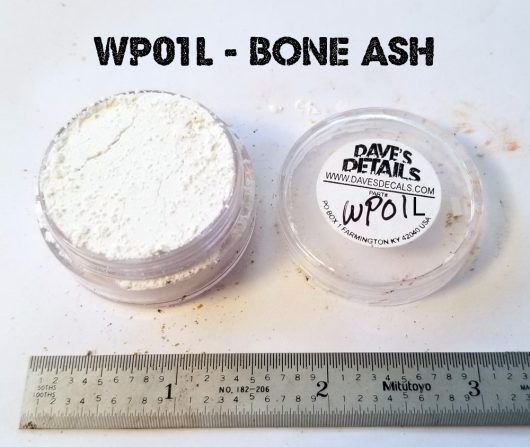 WP01L - LARGE DAVE'S WEATHERING POWDER - BONE ASH