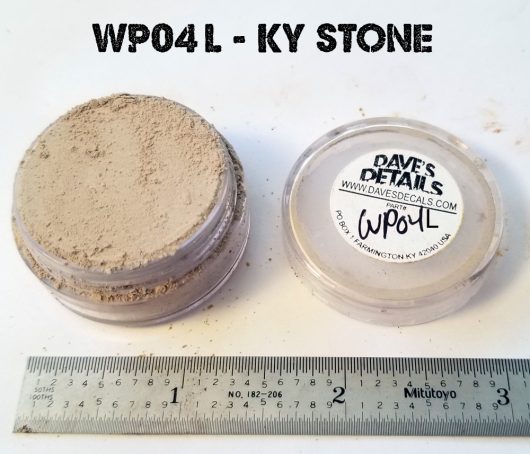 WP04L - LARGE DAVE'S WEATHERING POWDER - KENTUCKY STONE
