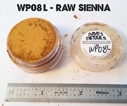 WP08L - LARGE DAVE'S WEATHERING POWDER - RAW SIENNA