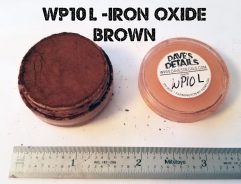 WP10L - LARGE DAVE'S WEATHERING POWDER - IRON OXIDE BROWN