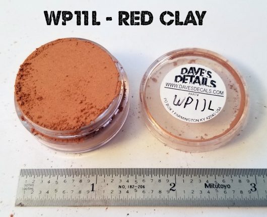WP11L - LARGE DAVE'S WEATHERING POWDER - RED CLAY