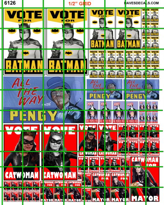 6126 - VOTE BATMAN, PENGY, CATWOMAN FOR MAYOR