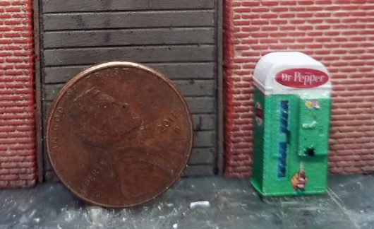 1:87 HO SCALE VENDO STYLE SODA MACHINE UN-LIT(Built) - Image 6