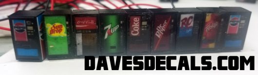 1:87 HO SODA MACHINES LIGHTED and BUILT (24 STYLES) - Image 2