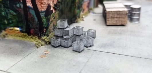 1:87 HO MILK CRATES Qty 15 (UNPAINTED) - Image 4