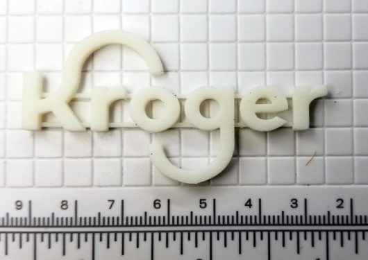 3D SIGN HO SCALE KROGER 2.5" long