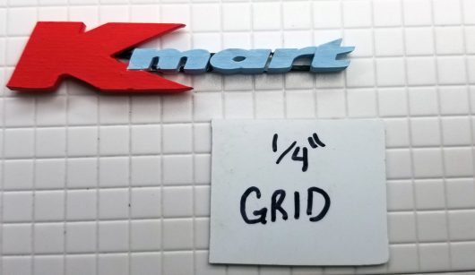 3D SIGN K MART 2.25" WIDE