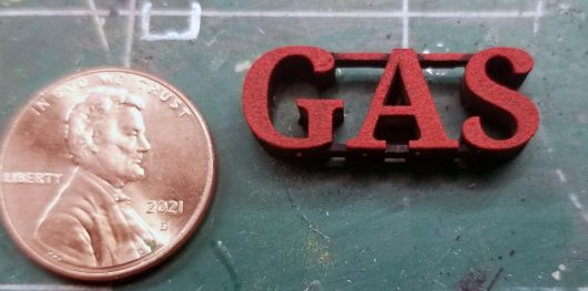 3D SIGN PROTOTYPES GAS