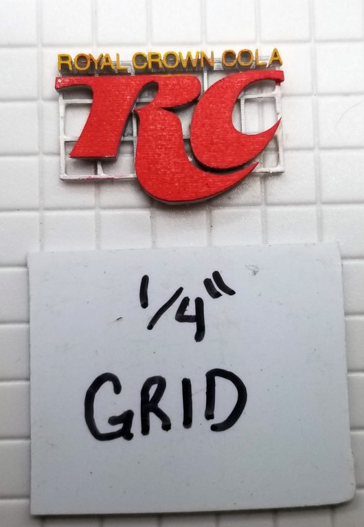 3D SIGN 1" RC ON GRID SUPPORT