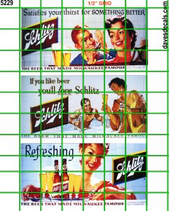 5229 BILLBOARDS - 1.5" X 3" BILLBOARD - VINTAGE SCHILTZ BEER