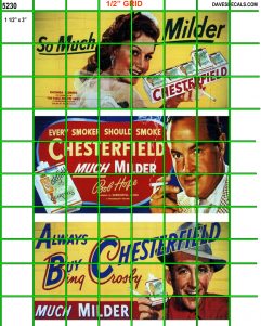 5230 BILLBOARDS - 1.5" X 3" BILLBOARD - CHESTERFIELD BOB HOPE BING CROSBY