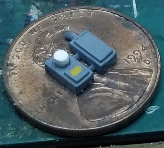 1:87 HO SCALE SMALL ELECTRICAL METER PLAIN (10) - Image 2