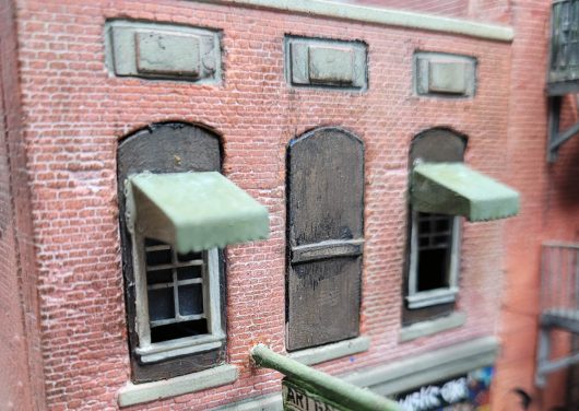 HO WINDOW AWNINGS 11mm WIDE (5 or 10 pcs)