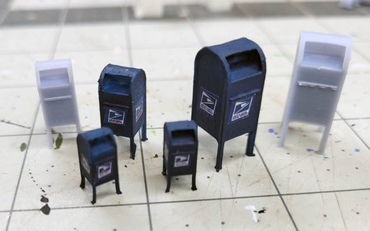 MAIL DROP BOX O, S, HO SCALE
