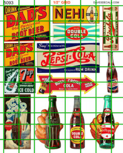5093 - VINTAGE SODA SIGNAGE