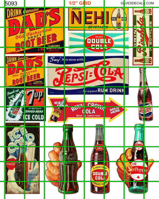 5093 - VINTAGE SODA SIGNAGE