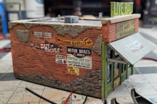 OOAK HO SCALE BAIT SHOP (ONE OF A KIND) - Image 7