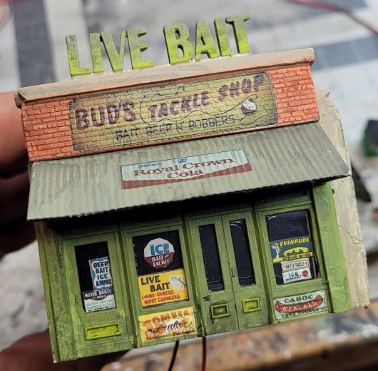 OOAK HO SCALE BAIT SHOP (ONE OF A KIND) - Image 3